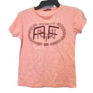 Vintage Abercrombie Short Sleeve T-Shirt Light Pink Coral Small